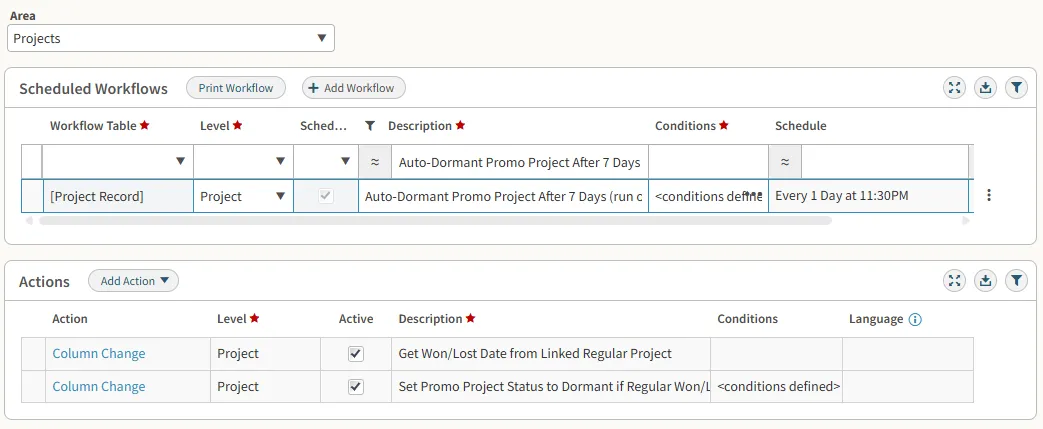 Custom Proposal Hub in Vantagepoint with resumes being edited.
