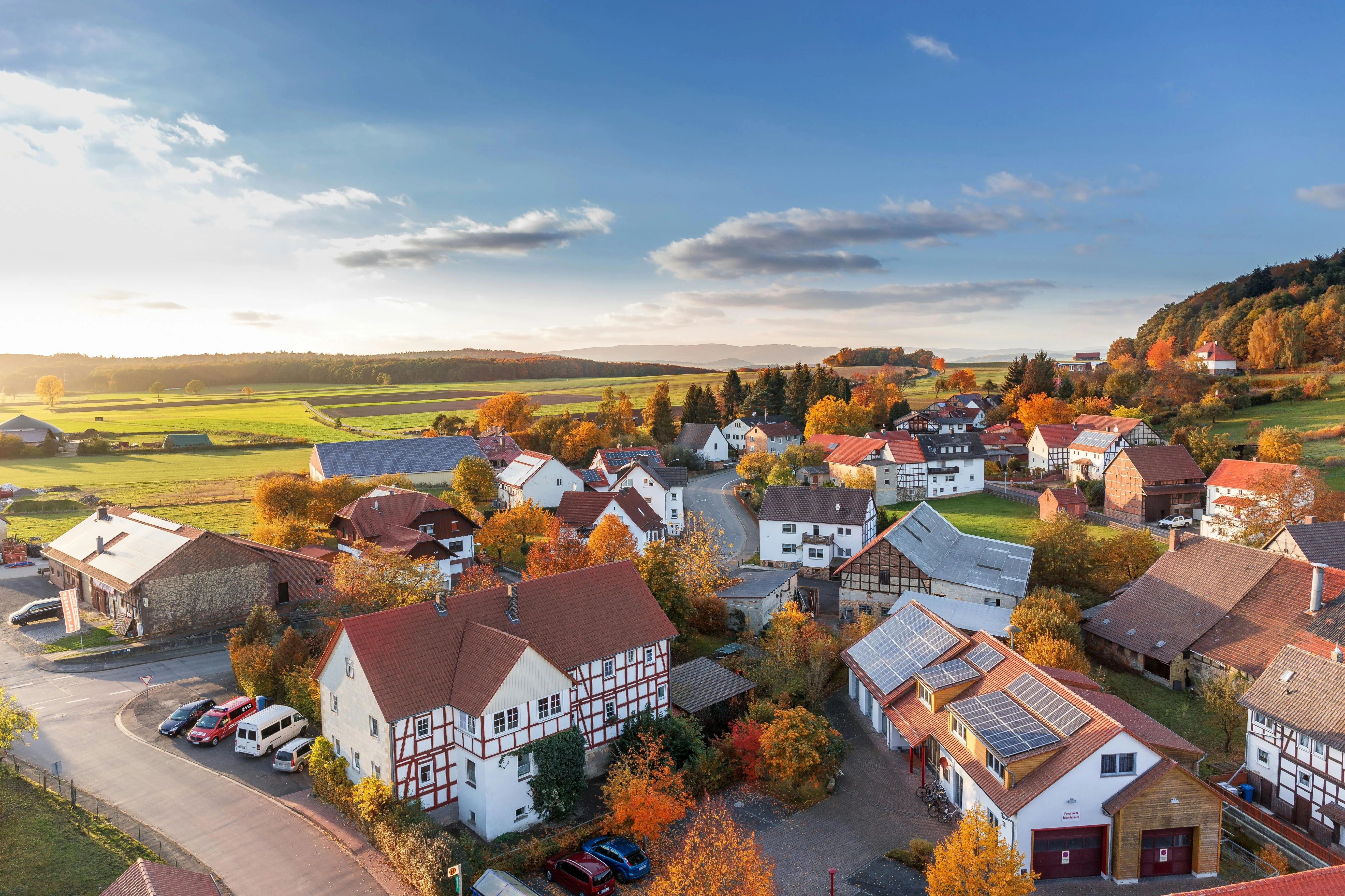 A quaint village.
